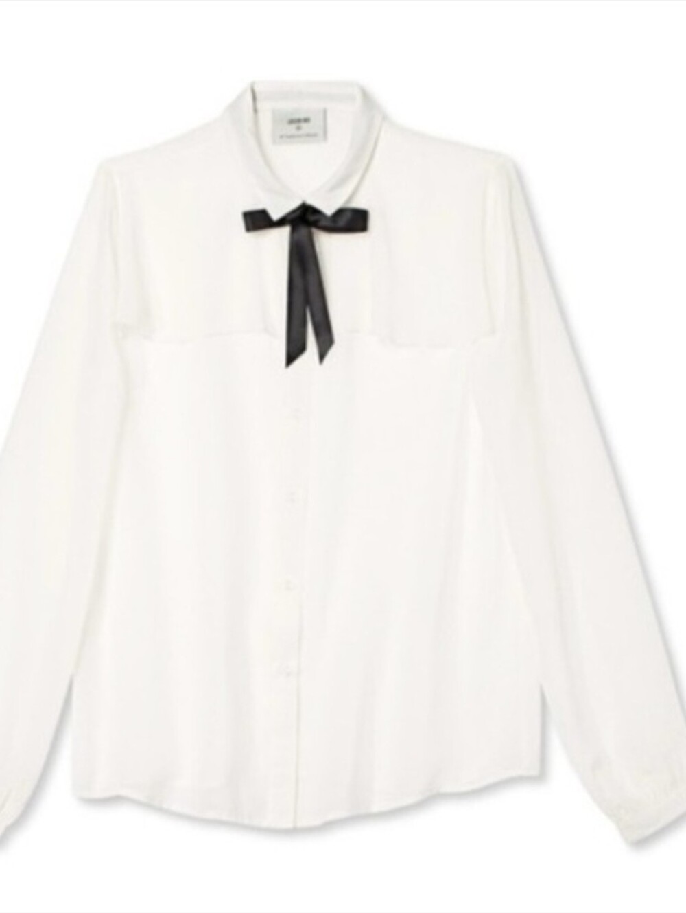 Jason Wu White Sheer Button-Down Blouse
